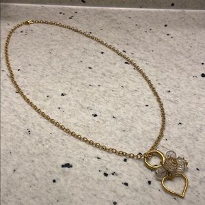 Gold Heart Pendant Necklace